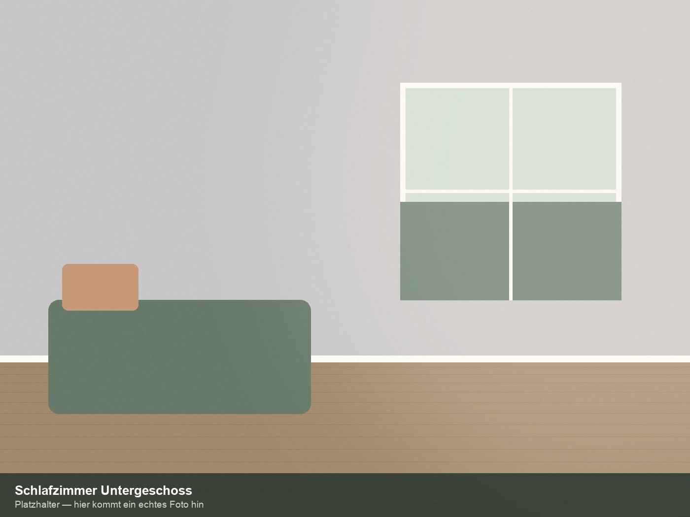 Schlafzimmer im Untergeschoss